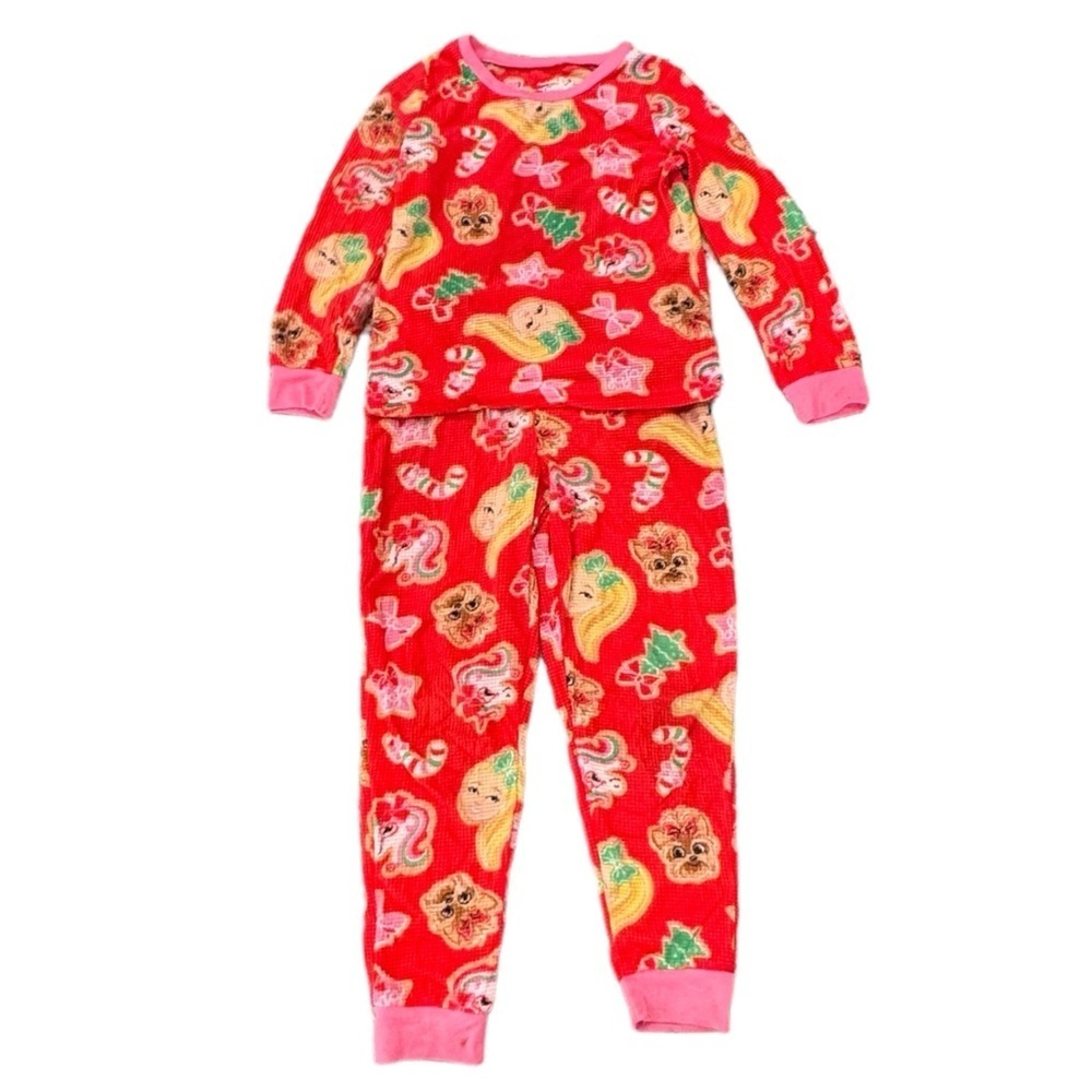 Jojo Siwa Girls Exclusive Long Sleeve Christmas Pajamas, 2 Piece Set, Size 7/8 - Picture 3 of 4